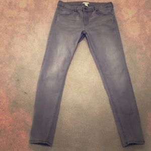 H&M gray skinny jeans with stretchy material!
